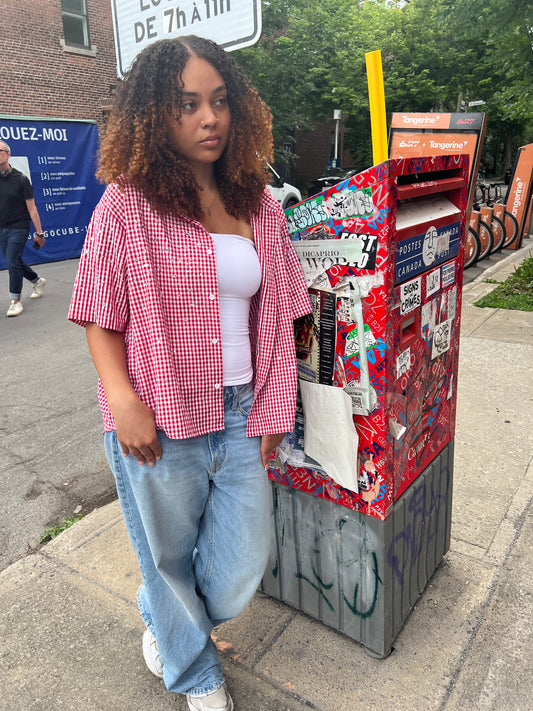 Red UE Gemstone Flannel