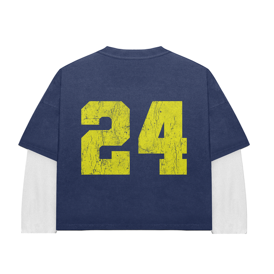 Blue Double Sleeve Shirt