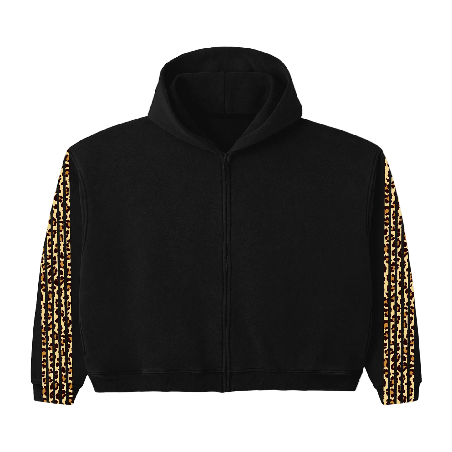 BLACK CHEETAH ZIP UP