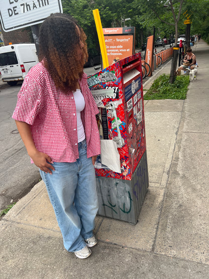 Red UE Gemstone Flannel