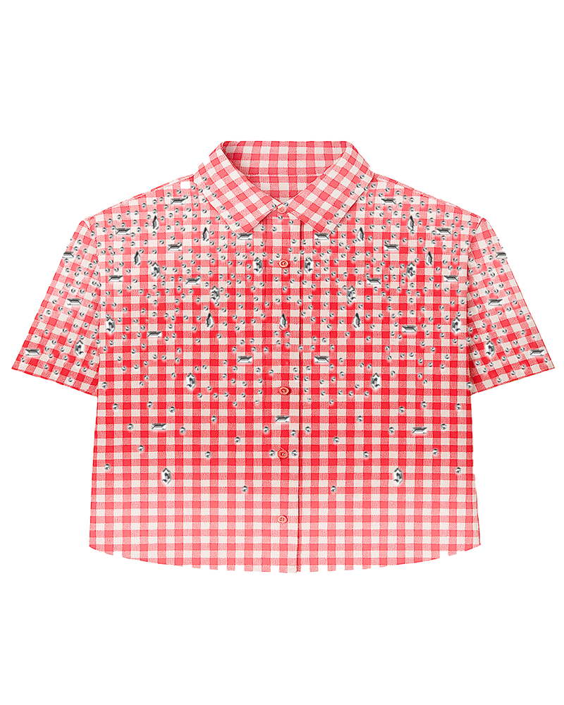 Red UE Gemstone Flannel