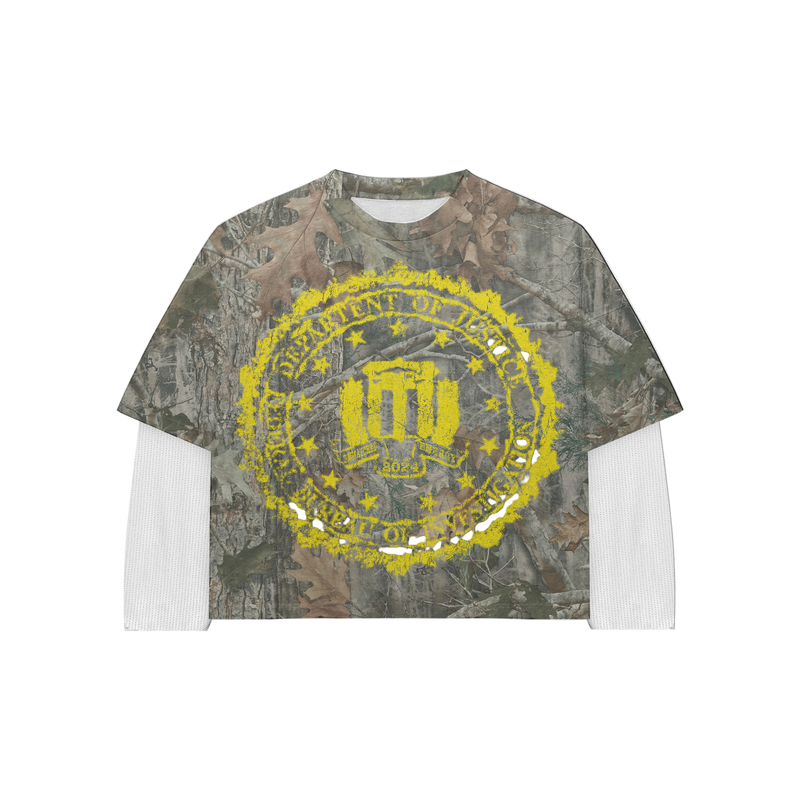 CAMO DOUBLE SLEEVE SHIRT